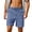 Blue, variant on Telankuip Mens Linen Shorts with Pockets Casual Drawstring Elastic Waisted Straight Leg Inseam Shorts Simple Comfortable Stretch Relaxed Fit Summer Beach Wear White XL