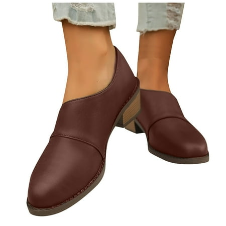 Mepaouo Low Kitten Heels for Women Slingback Strap Pointed Toe Wedding Casual Dress Heels Shoes