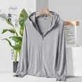 thumbnail image 3 of Ropa de abrigo de secado rápido para hombre y mujer, chaquetas básicas con capucha transpirables y protector solar, abrigo fino elástico, trajes para parejas, 3 of 5