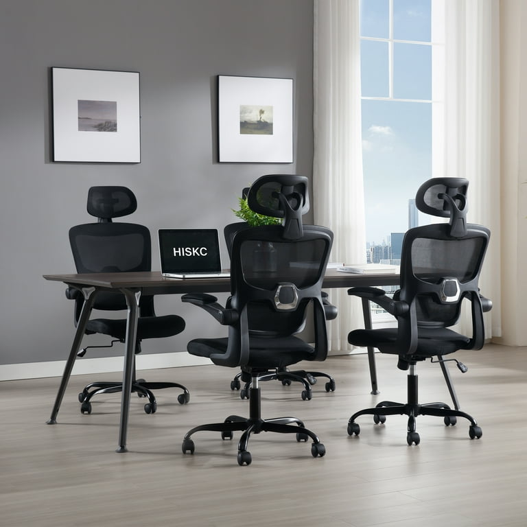 HISKC Ergonomic Office Chair, High Back, Mesh, Lumbar HISKC Ergonomic Office Chair, High Back, Mesh, Lumbar
