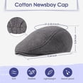 thumbnail image 3 of Men‘s Hat Cotton Soft Stretch Fit Men Cap Cabbie Driving Hat For Men, 3 of 3