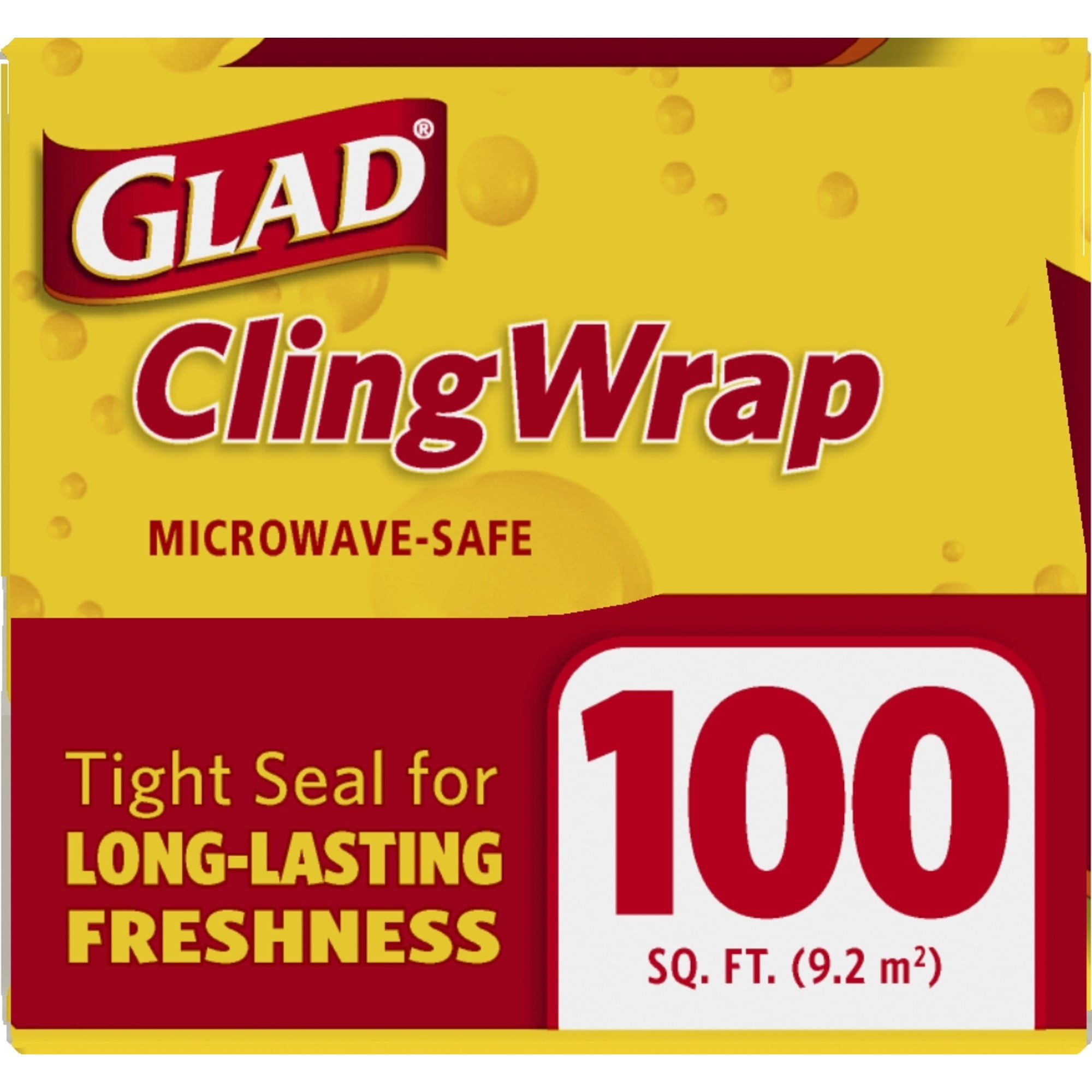 Glad ClingWrap Plastic Food Wrap, 200 Sq. Ft. Roll (00020)