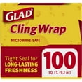 thumbnail image 4 of Glad, Plastic Food, Cling  Wrap,  100 Square Foot Roll, 4 of 6