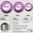 thumbnail image 4 of Designart "Pale Purple Cactus Royalty" Cactus Rund Mirror For Wall Decor - Large Purple Round Print Mirror - Round Traditional Mirror - Wall Mounted Round Large Mirror - 23" x 23", 4 of 6