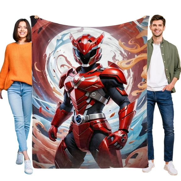 ZHANGCAIFENG Power Rangers-Anti-Pilling Flannel Blanket Soft Lightweight Plush Fuzzy Cozy Luxury Blanket for Home and Kitchen Use – Perfect for Kids and Adults 40"x60"