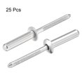 thumbnail image 4 of Uxcell 4.8mm x 25mm 304 Stainless Steel Blind Rivets 25 Pack, 4 of 4