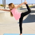 thumbnail image 6 of Ynynloco Girls Active Dry Fit Tank Top Kids Sleeveless Racerback Tank Tops Girls Golf Athletic Tennis Performance Tops 3-14 Years, 6 of 8