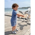 thumbnail image 4 of Cenuakty 6M-4T Boys Shorts Set, Short Sleeve Shirt with Elastic Waist Shorts Toddler Set Summer Outfit, 4 of 9