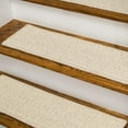 thumbnail image 2 of Colonial Mills Natural Woven Braided Tweed Stair Treads 8"x28" SET of 4 8"x28" (SET 4) - Light Gray, 2 of 3