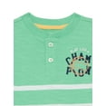 thumbnail image 5 of Wonder Nation Toddler Boy's Short Sleeve Striped Henley T-Shirt, Sizes 12M-5T, 5 of 6