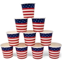 Gift Boutique 100 Patriotic Paper 2 Oz Shot Cups Fourth of July Disposable Shot Glasses America Flag Party Cups for Drinking Taster Serving Snack Samples Tasting for Beverage Dinnerware Decorations