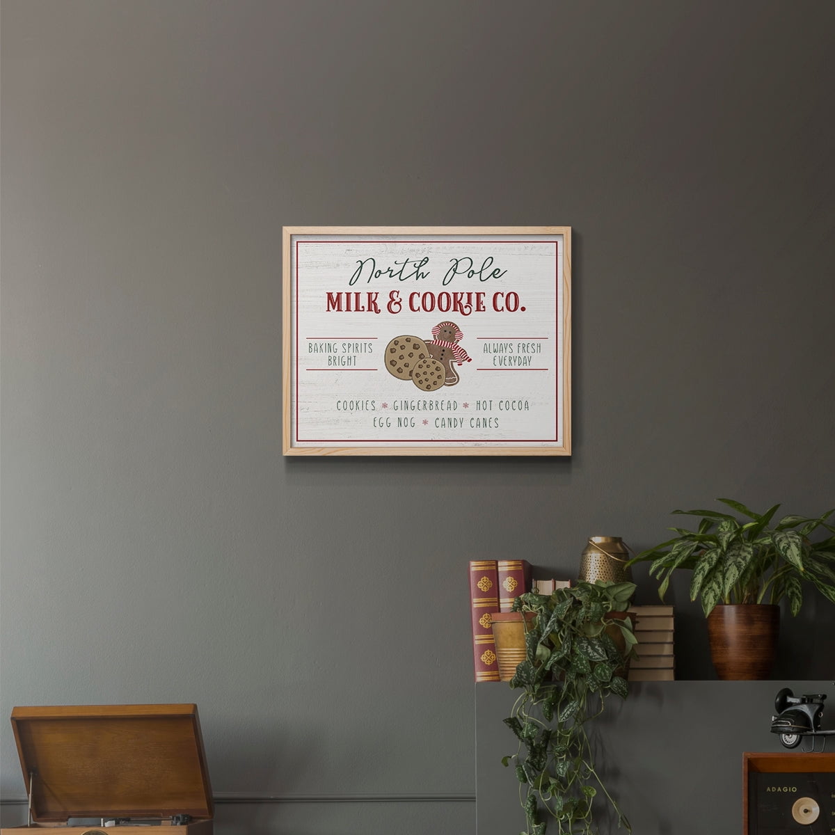 Milk and Cookie Co by Natalie Carpentieri - Restickable Framed Giclée Print