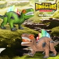 thumbnail image 7 of Light-up Walking Dinosaur Toy for Kids, 12 inches Electronic Dinosaur with Roaring Sound Robot Dinosaur Gift for Boys & Girls 3 4 5 6 7 Years - Brwon, 7 of 7