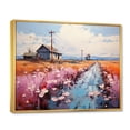 thumbnail image 2 of Designart "Power Lines Current flow I" Power Lines Floater Framed Canvas Wall Art, 2 of 7