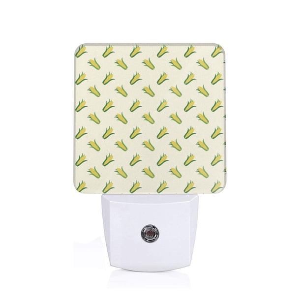 Balery Corn Luz Nocturna LED con Sensor Automático, Enchufe con Sensor Crepuscular, Luz Suave de 0.5W para Dormitorio, Pasillo, Baño-EU