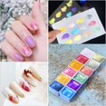 thumbnail image 1 of 6 color Nail Blooming Paints Watercolor Powder For Nails Abstract Nail Art Pigment Magic Pearl Chrome Polish Manicure Glitter zhangyuxiang LED, 1 of 2