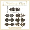thumbnail image 2 of 7 broches para suéter, 7 broches estilo vintage para chal, broches de bronce para camisa o vestido, para ajustar la espalda., 2 of 5