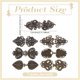 thumbnail image 2 of 7 broches para suéter, 7 broches estilo vintage para chal, broches de bronce para camisa o vestido, para ajustar la espalda., 2 of 5
