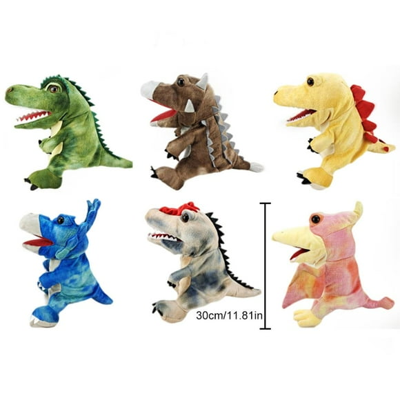 Marionetas de mano de dinosaurio BuyWeek Juguete de peluche 11,8 pulgadas