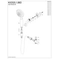 thumbnail image 3 of Kingston Brass KX2528BD Shower Scape Multi-Function Hand Shower Kit, Brushed Nickel, 3 of 5