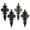 Pewter, variant on Vickerman 4" Pewter 4-Finish Finial Ornament, 8 per Box
