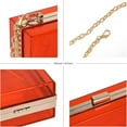 thumbnail image 3 of Kwuty Women Clear Purse Acrylic Box Clutch Handbag, Small Transparent Crossbody Evening Bag Stadium Approved Gold Chain Strap, 3 of 6