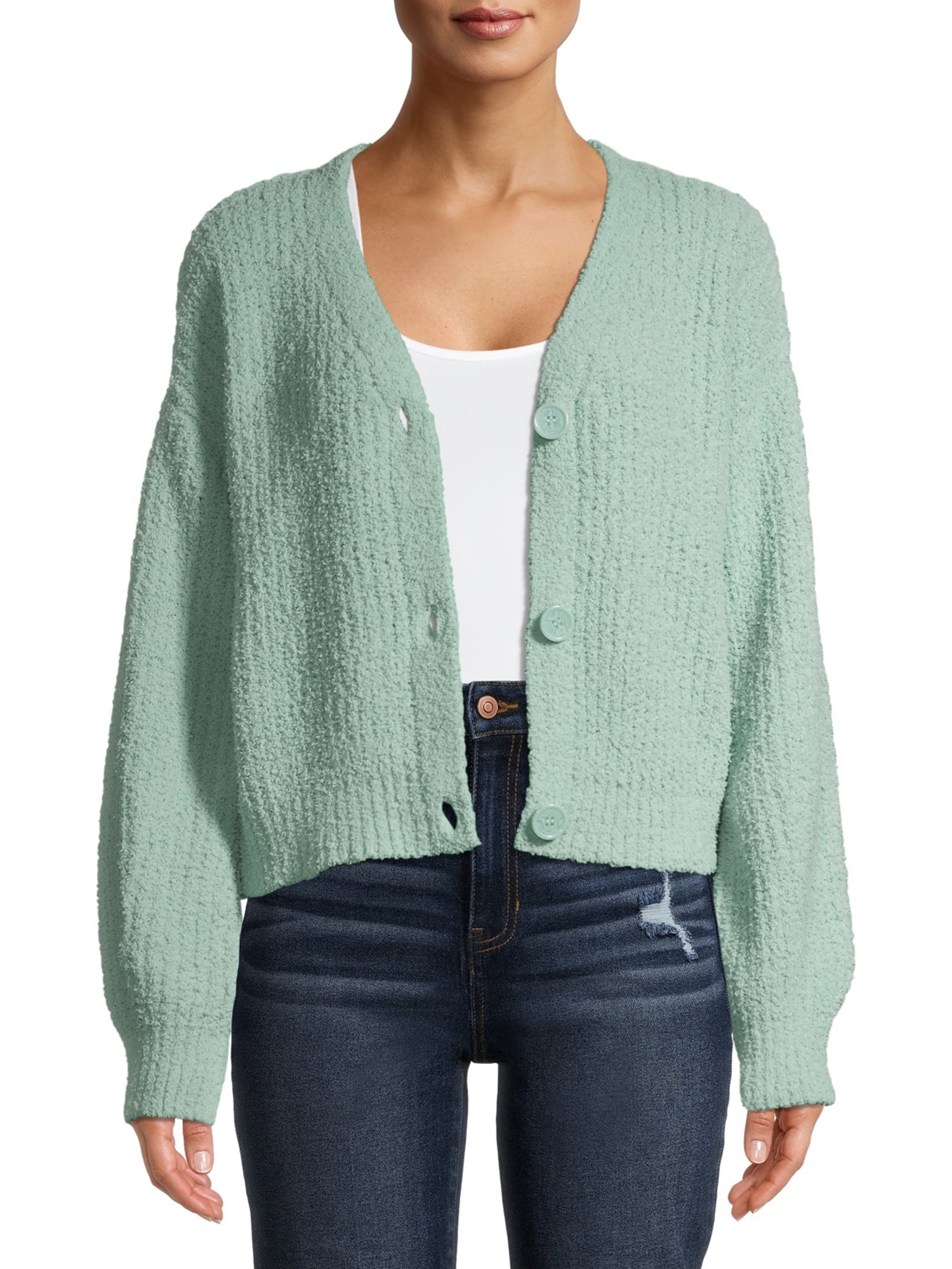 No Boundaries Juniors' Teddy Cardigan 