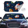 thumbnail image 2 of Daiia Spaceships and Stars Windshield Sun Shade for Car SUV Truck (Small ), Car Sun Shade Windshield, Car Shades for Front Windows, Sunshade for Car Windshield, 2 of 7