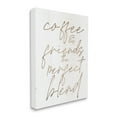 thumbnail image 3 of Coffee & Friends Perfect Blend Phrase Inspirational Graphic Art Gallery Wrapped Canvas Print Wall Art, 3 of 7