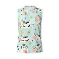 thumbnail image 6 of Lsque Cute Cows Print Men's Cotton Blend Sleeveless Muscle Shirts (S-3XL)- Moisture Wicking, Odor Protection, UPF 30+,XX-Large, 6 of 8