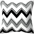 thumbnail image 4 of Set of 4 Black Pillow Covers 18x18‘ (Black and Grey, 18" x 18"), 4 of 4