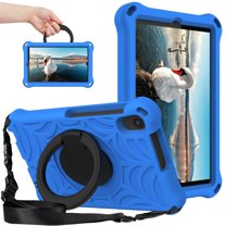 Dteck Case for Lenovo Tab M8 TB-8505 /TB-8705 /TB-8506（2021)/Lenovo Tab M8 TB-8505F/8505X (2019) 8-inch,Shockproof Rubber Rugged Case Kids Friendly Handle Kickstand with Shoulder Strap Cover,Blue