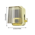 thumbnail image 3 of Storage Rack Toothbrush Holder with Rinse Cup Non-Punching Wall Mount Storage Rack for Bathroom Organization(Yellow,1-Piece) Rkxzt, 3 of 9
