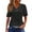 Black, variant on Women Blouses under $10 Plus Size Summer Tops Short Sleeve Womens Tops Women's Spring and Summer Solid Color Lace Casual V-neck Short Sleeved Top