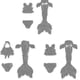 thumbnail image 1 of Conjunto de 3 piezas, traje de baño de sirena para niñas, traje de baño de cola de sirena, bañadores, traje de baño para Spa para bebés, 1 of 5