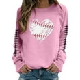 thumbnail image 1 of HUITKMM Chandails d'Automne pour Femmes Chandail à Manches Longues Col Rond Imprimé Football Chandail Décontracté pour Usage Quotidien et Activités Sportives Chemise Athlétique Douce et Confortable, 1 of 5