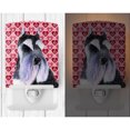 thumbnail image 2 of Caroline's Treasures SS4477CNL Schnauzer Hearts Love and Valentine's Day Portrait Ceramic Night Light, 6x4x3",, 2 of 2