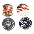 thumbnail image 3 of 4 Broches Patrióticos Del 250 Aniversario Para Sombreros De Celebración O Oficina, 3 of 8