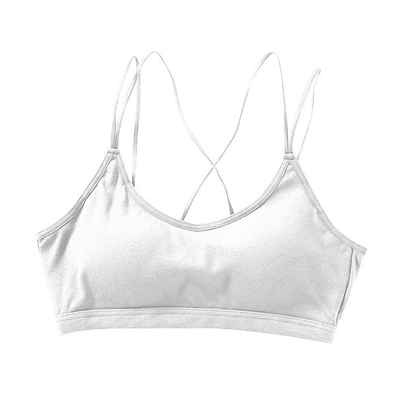 SHITINN Top Women plus Size Tops for Women Pack Spaghetti Strap Steel Thin Shoulder Straps with Beautiful Back Tube Top Chest Wrap Steel Sling Bra with Chest Pad Underwear.