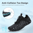 thumbnail image 6 of Stepedia Womens Mens Water Shoes Quick Dry Barefoot Wide Toe Box Aqua Swim Beach Shoes, Black, 6 of 8