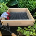 , Dirt Sifter for Gardening, Compost Sifter, Garden Sieve, Light Wood