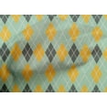 thumbnail image 4 of oneOone Cotton Cambric Light Mint Green Fabric Argyle Check Sewing Craft Projects Fabric Prints By Yard 56 Inches Wide, 4 of 4