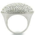 thumbnail image 4 of Rhodium+Brushed Brass Ring with Top Grade Crystal in Clear for Women Style 0W348, 4 of 5