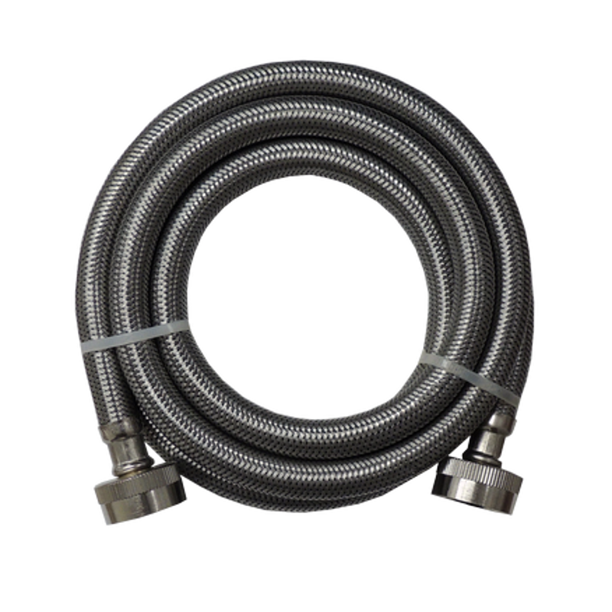 Stainless Steel Washing Machine 5' Inlet Fill Hose with Washers