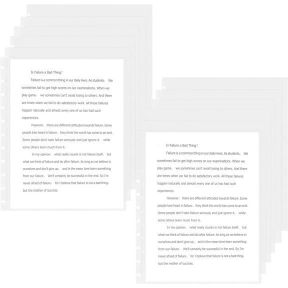 100 Piece Discbound Sheet Protectors Discbound Page Protector Letter Size Clear Plastic Page Protectors for Letter Size Discbound Binding Cover