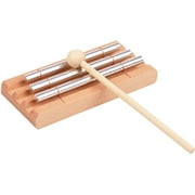 3-Tone Wooden Chimes with Mallet Percussion Instrument for Prayer Yoga Meditation Musical Chime for Children Teachers' Classroom Reer Bell