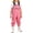 Red, variant on 2 Piece Rain Gear Set for Kids Letter Print Suspender Rain Pants Waterproof Rain Boots Outdoor Active Wear Sets
