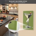 thumbnail image 5 of Yayeee Blank Wall Plate Cover 1-Gang 4.5"x2.7" Home Unused Decorative Outlet, Light Black Martini, 5 of 7