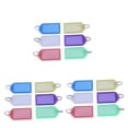 thumbnail image 4 of WORGEOUS 72 pcs  Multicolor Plastic Key Fobs Luggage ID Tags Labels with Key Rings (Mixed Color), 4 of 8