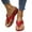 Red, variant on CBGELRT Womens Sandals Red Thong Sandals Heels for Women Women Sandals Shoes Comfortable Flip Flops for Women With Arch Support Summer Casual Wedge Sandals Shoes Massage Function Platform Sandals for